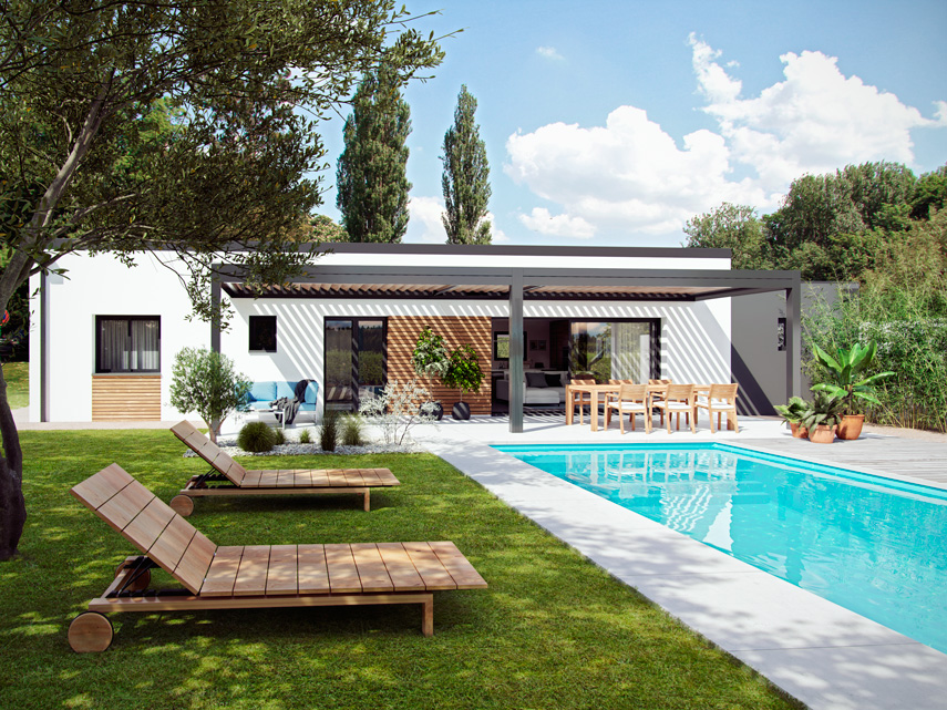 Projet de construction - Maison de 120 m² - Cazaux-Savès (32130)