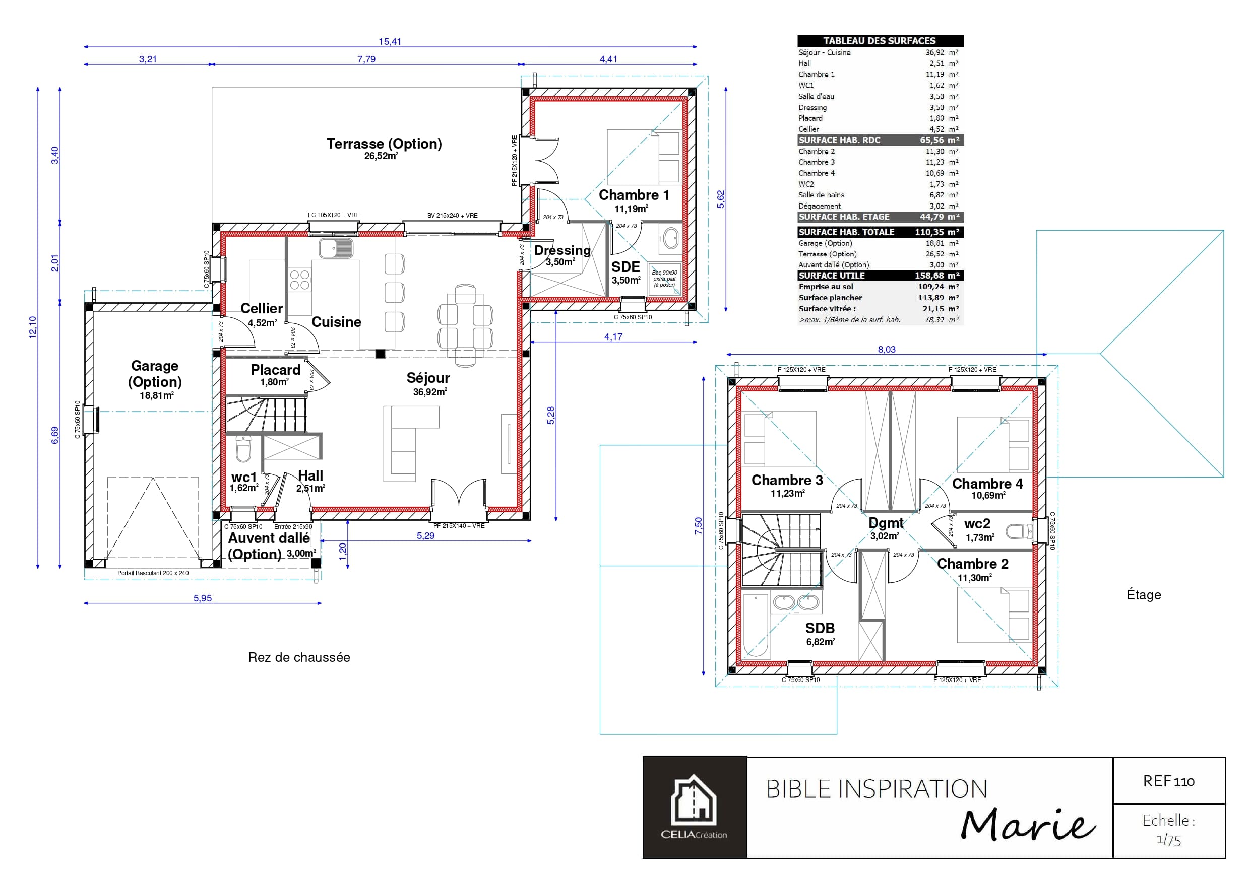 Plan MARIE 110