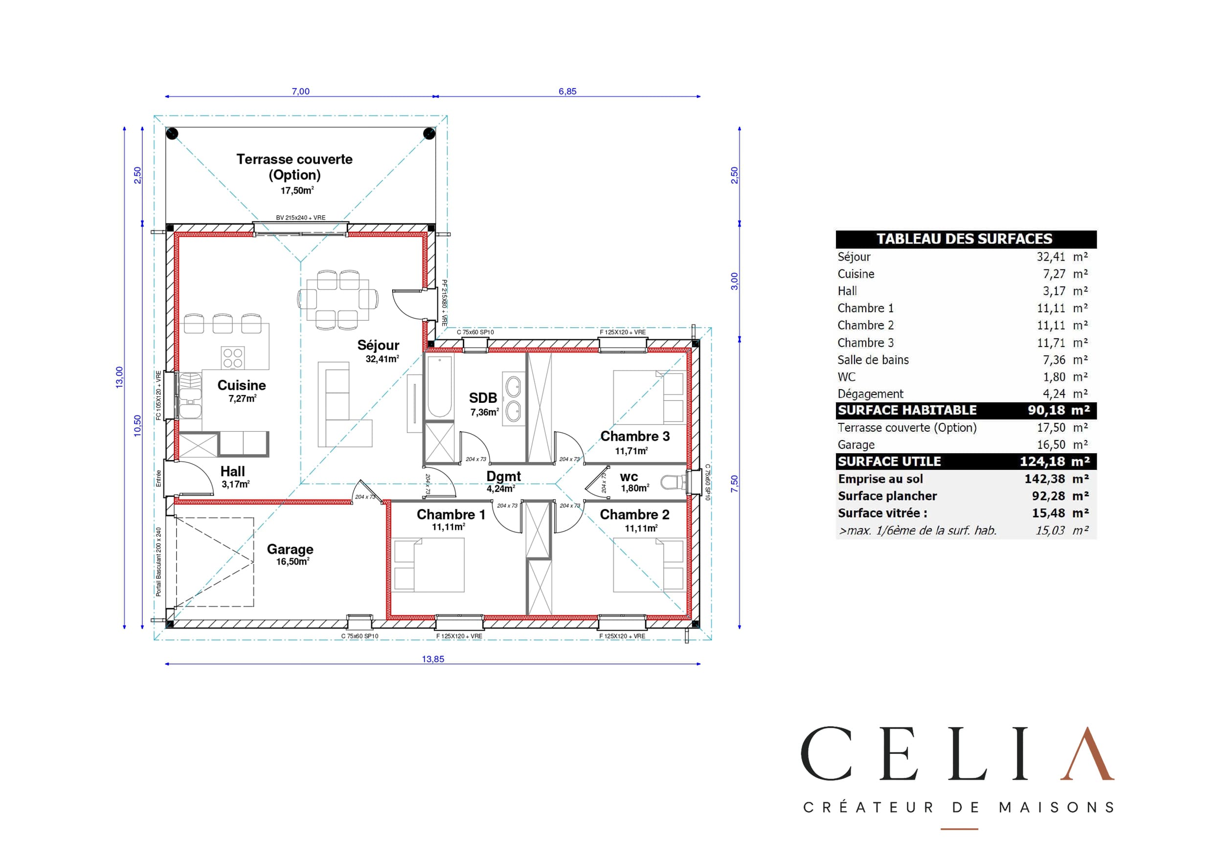 Plan JADE 90